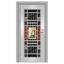 云南昆明尋甸縣不銹鋼門廠 家用不銹鋼防盜門圖片 小區(qū)不銹鋼防盜門價格批發(fā)A009