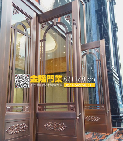 云南昆明不銹鋼門 昆明酒店商鋪大門、昆明不銹鋼地彈簧門 不銹鋼推拉門設計...
